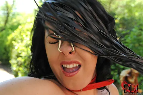 Redhead Whips Bound Chubby MILF Outdoors Before Lesbian Sex – photo 3 of 21