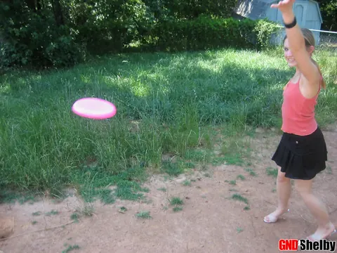 Amateur Woman in a Skirt Flashes Her Panties Outdoors – photo 8 of 12