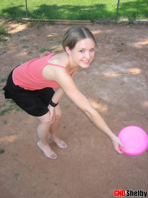 Amateur Woman in a Skirt Flashes Her Panties Outdoors – photo 11 of 12