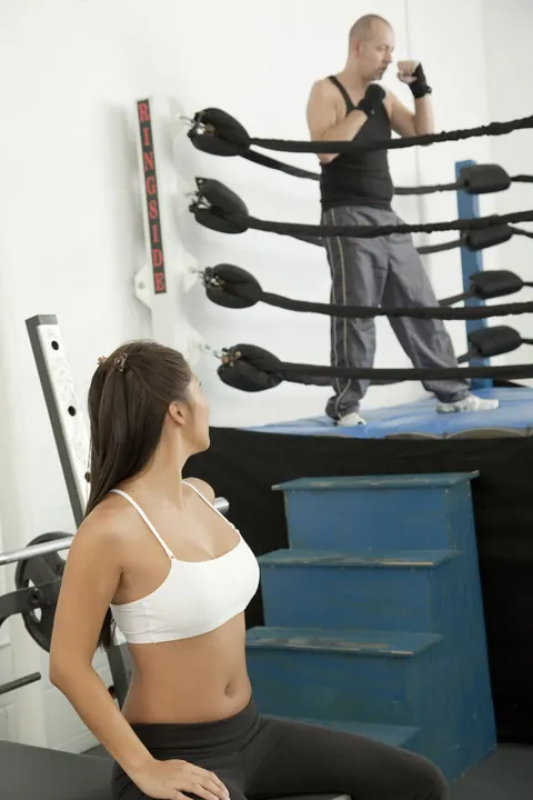 Beti Hana: Asian Woman with Big Tits Rides Cock in the Gym – photo 10 of 20