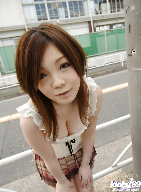 Nami Ogawa: Asian Brunette Reveals Her Big Natural Tits and Hairy Pussy in Boots – photo 4 of 12