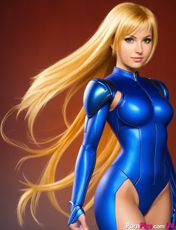 AI-Generated Blonde with Short Hair and Big Tits Spreads Her Pussy