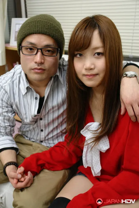Japanese Redhead Sucks and Fucks in a Threesome – photo 1 of 15
