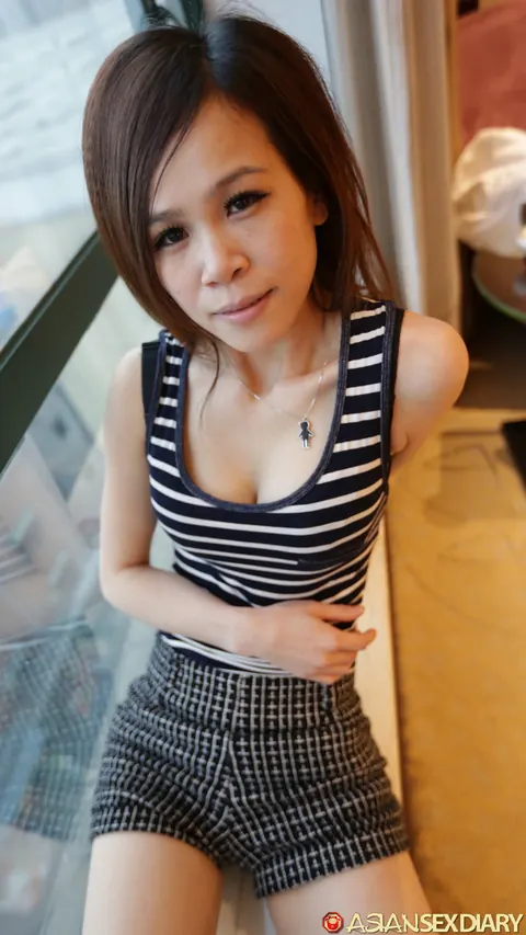 Slim Asian Babe in Lingerie Spreads for Hard Anal Doggy – photo 5 of 21
