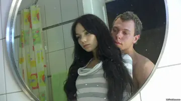 Mimi Yuliya – Skinny Brunette Gives a Blowjob Before Anal Doggy Style in the Bathroom