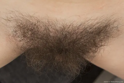 Brunette Reveals Her Hairy Bush and Spreads Wide – photo 13 of 16