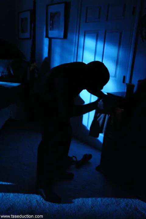Ebony Trans Woman in Uniform Restrains and Fucks a Partner – photo 5 of 21