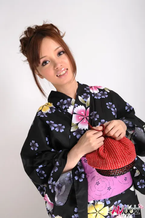 Yui Asami: Busty Japanese Redhead Poses in Her Skirt Outdoors – photo 15 of 15