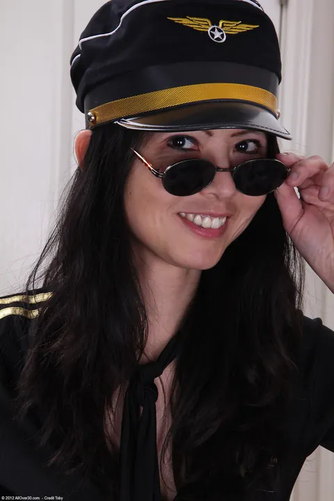 Ruby Grace: Asian MILF in Uniform Reveals Her Big Tits and Pussy – photo 2 of 21