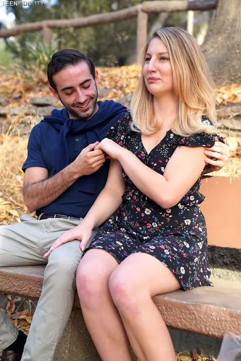 Lila Frey: Blonde with Big Natural Tits Sucks and Rides Her Boyfriend – photo 1 of 21