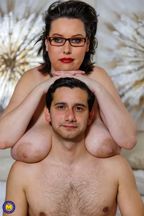 Thick Brunette MILF in Glasses Rides Her Partner Cowgirl – photo 13 of 20