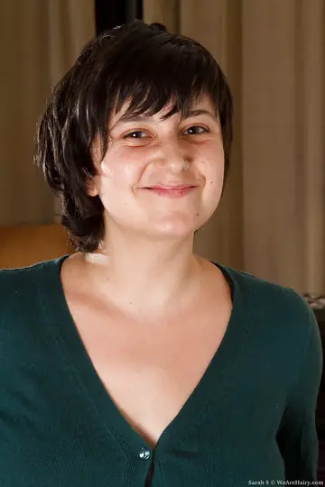 Busty Short-Haired Brunette Strips Out of Her Lingerie and Spreads Her Legs