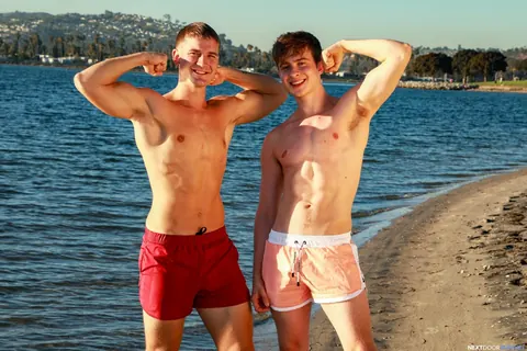 Athletic Men Strip Nude, Kiss, and Fuck Anal – photo 1 of 20