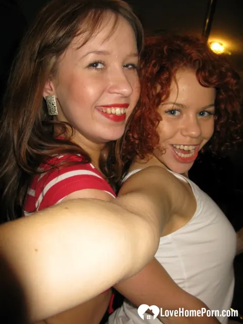 Cute Sunny: Brunette and Redhead Strip for Amateur Lesbian Action – photo 1 of 20