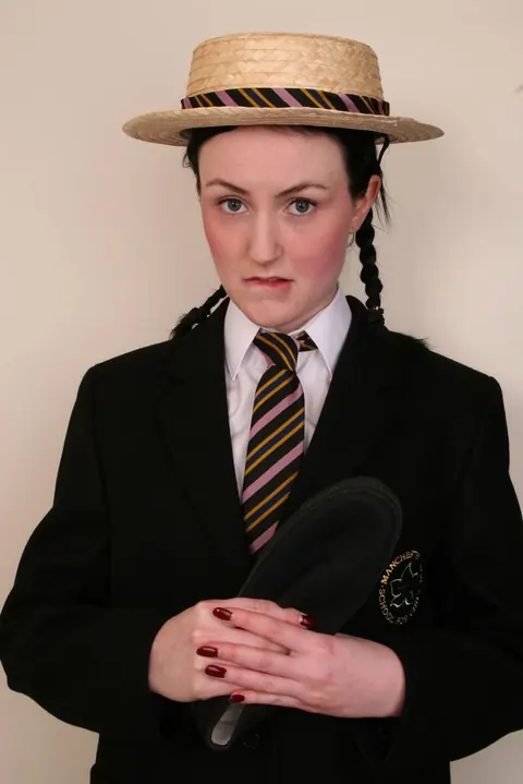 British PAWG in Uniform Gets Spanked and Paddled – photo 1 of 12