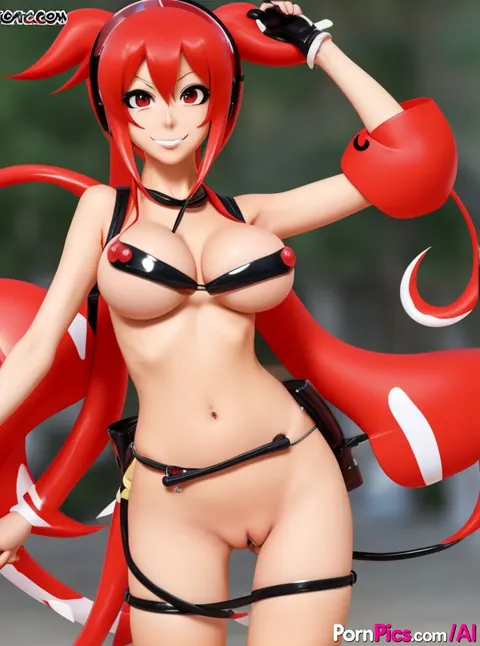 AI-Generated Busty Woman Poses Nude and Cups Her Chest – photo 2 of 16