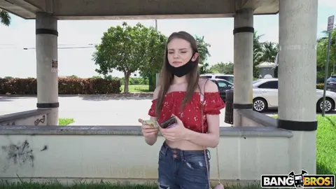 Jessae Rosae: Slim Brunette in Jeans Blows and Fucks Her Partner in a Van – photo 2 of 21