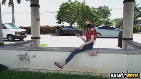 Jessae Rosae: Slim Brunette in Jeans Blows and Fucks Her Partner in a Van – photo 1 of 21