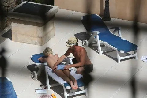 Paris Pink: German MILF Rides a Stranger by the Pool – photo 5 of 21