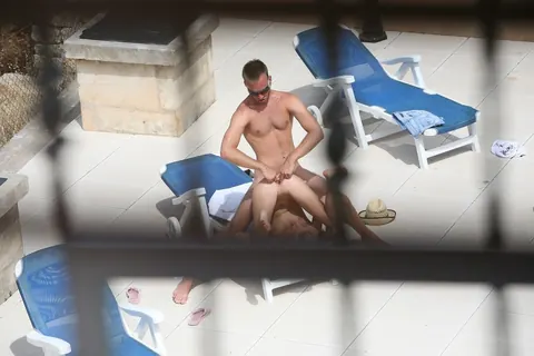 Paris Pink: German MILF Rides a Stranger by the Pool – photo 20 of 21