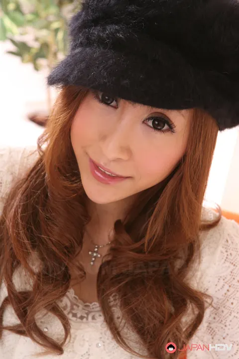 Reina Ichijo: Japanese Redhead Unveils Big Natural Tits for a Threesome – photo 1 of 15