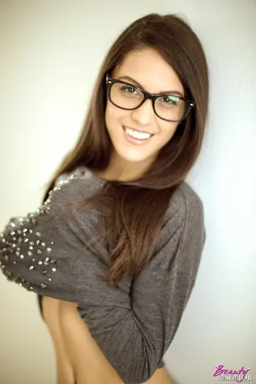 Woman in Glasses Gives a Blowjob and Rides Cowgirl
