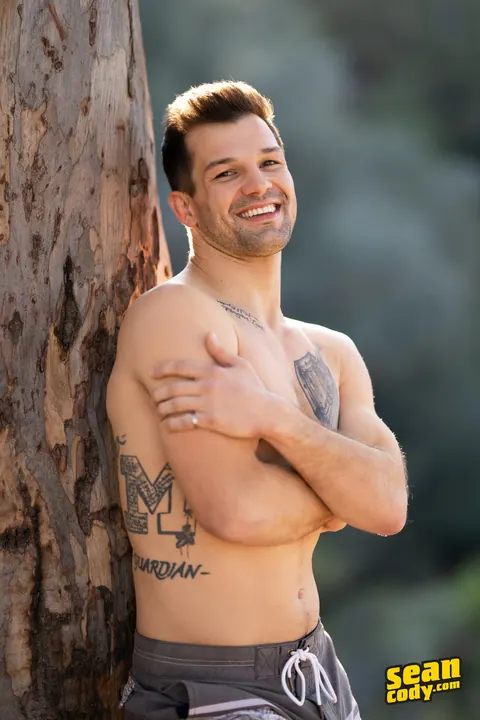 Two Men Strip Nude and Stand Fully Exposed Outdoors – photo 6 of 16