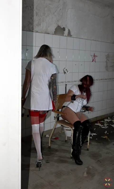 Blonde Latina MILF in a Nurse Uniform Kisses Patient – photo 9 of 16