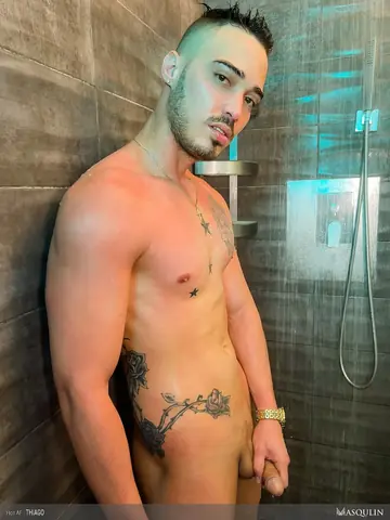 Man Masturbates with a Fleshlight and Fingers His Ass in the Bathroom