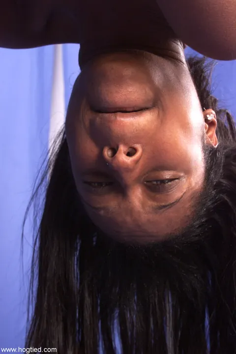 Ebony Woman Bound in Rope Bondage – photo 15 of 20