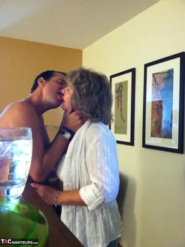 Mature BBW Oils Her Big Tits and Uses a Dildo at a Hotel
