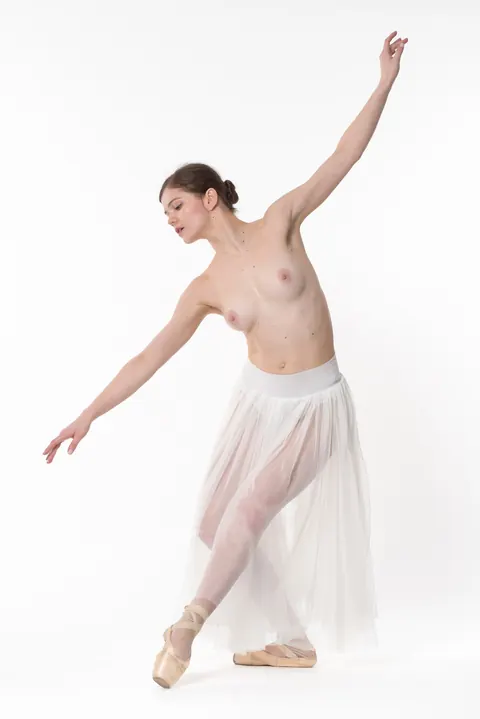 Kitri: Brunette with Short Hair Poses Clothed and Spreads Her Legs – photo 12 of 15