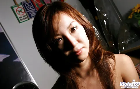 Yuzuha: Asian Brunette Slides Her Panties Down – photo 11 of 16