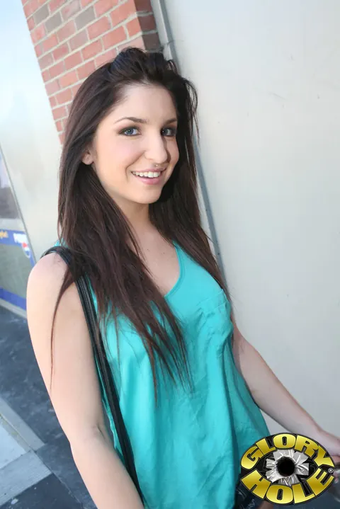 Giselle Leon: Petite Brunette with Natural Tits Sucks BBC and Gets Fucked – photo 1 of 21