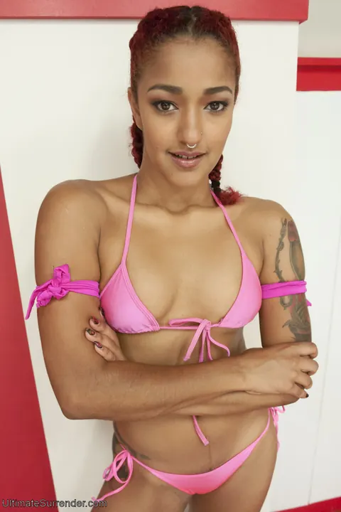 Daisy Ducati: Tall Redhead MILF in a Bikini Submits to Bondage and Lesbian Sex – photo 3 of 21