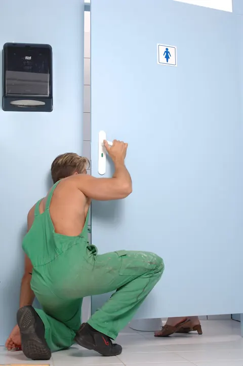 Betty Sparks: Brunette with Big Natural Tits Rides Anal on Toilet – photo 4 of 20