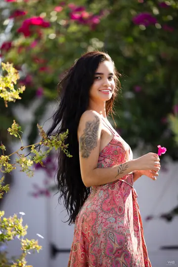 Slim Latina Brunette Bares All and Spreads Her Pussy