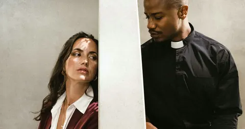 European Woman Seduces a Black Man During Confession – photo 1 of 11