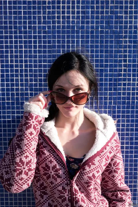 Logan Drae: Petite Brunette PAWG Teases in Jeans Outdoors – photo 11 of 11