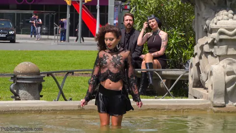 Melody Petite: Slim Hairy Latina in Boots Sucks Cock in Public BDSM – photo 8 of 21