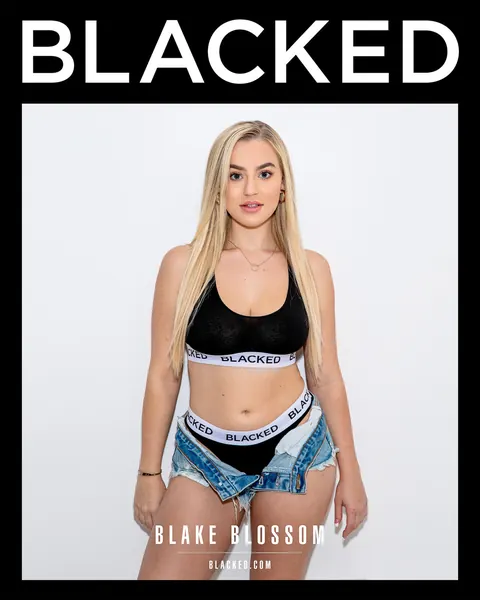 Blake Blossom: Blonde with Big Natural Tits Blows a Black Man Outdoors in Lingerie – photo 2 of 20