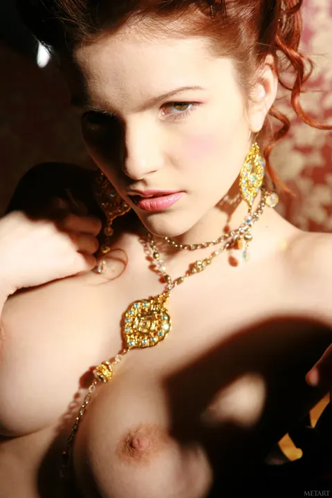 Ulya I: Redhead Flaunts Her Big Natural Tits and Hairy Pussy – photo 21 of 21