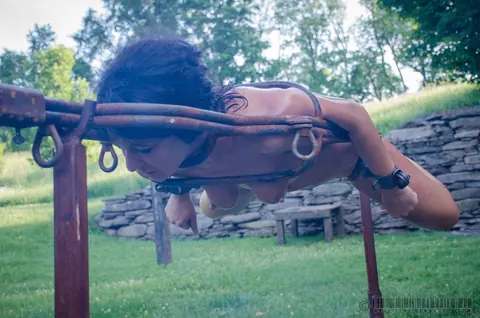 London RIver: Brunette MILF Bound and Oiled Outdoors – photo 10 of 15