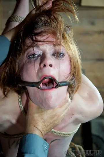 Tall Tattooed MILF Endures Bondage and Dildo Play