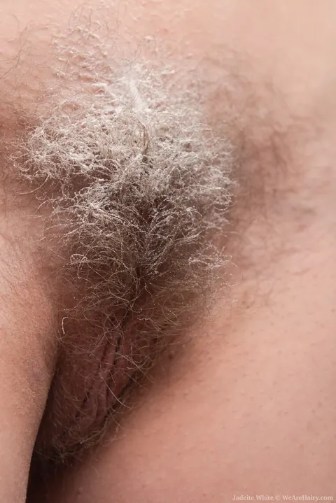 Jadeite White: Blonde Undresses to Finger Her Hairy Bush – photo 19 of 20
