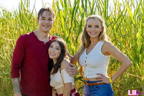 Amber Summer: Brunette Latina in Boots and Skirt Fucks on the Sofa – photo 3 of 16