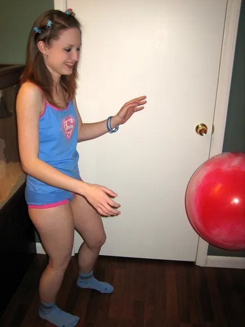Skinny Amateur Pulls Panties Aside and Rubs Her Pussy in Socks – photo 8 of 21