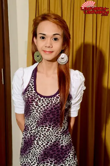 Petite Asian Trans Woman Spreads Nude