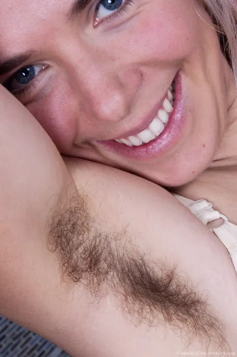 Cordelia A: Blonde Shows Her Hairy Pussy and Armpits – photo 7 of 18