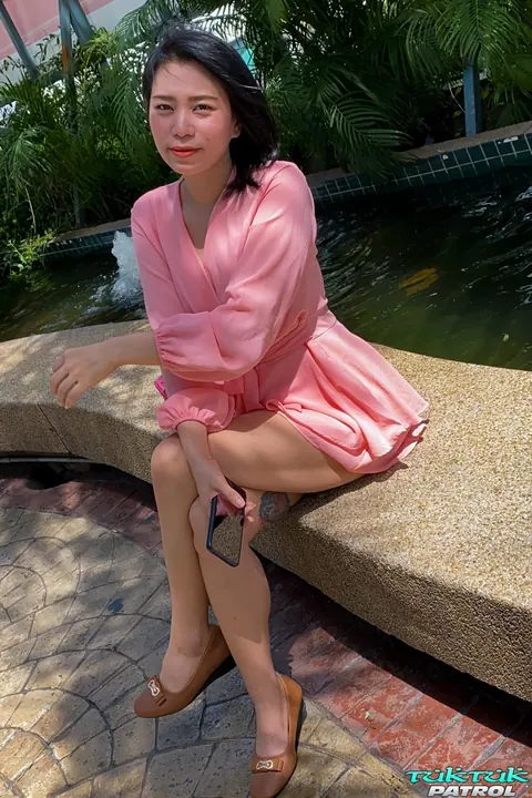 Asian Brunette in a Dress Gets Fucked by a Stranger – photo 1 of 21